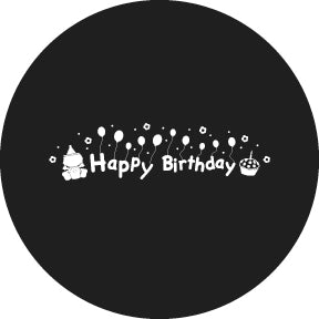 78656 Happy Birthday 3 - Rosco Standard Steel Gobo