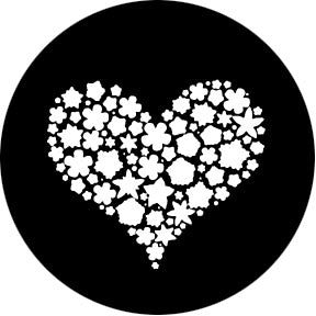 78658 Filled heart  Rosco Stainless Steel Gobo