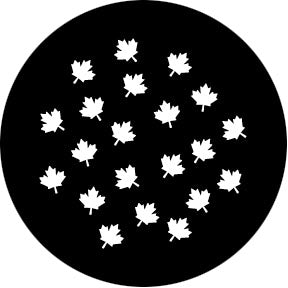 78672 Maple Leaf Breakup small - Rosco Standard Steel Gobo