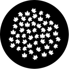 78673 Maple Leaf Breakup large - Rosco Standard Steel Gobo