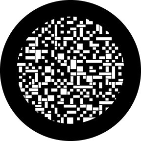 78695 Pixel Pattern - Rosco Standard Steel Gobo