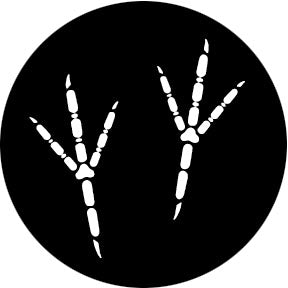78699 Bird Feet - Rosco Standard Steel Gobo