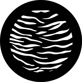 78714 Tiger Print  Rosco Stainless Steel Gobo