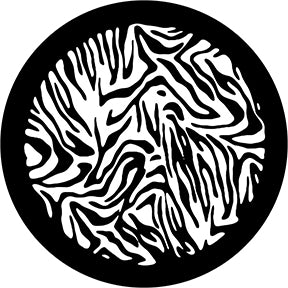 78744 Zebra Print 1 - Rosco Standard Steel Gobo