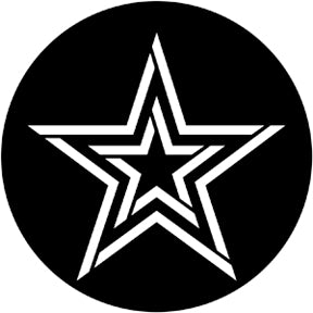 78803 Stripped Star - Rosco Standard Steel Gobo