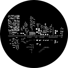 79023 City Lights 2  Rosco Stainless Steel Gobo