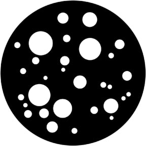 79078 Bubbles Large - Rosco Standard Steel Gobo