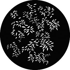 G791 Small Bamboo Leaves - Rosco GAM Standard Steel Gobo