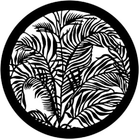 79109 Tropical Leaves  Rosco Stainless Steel Gobo