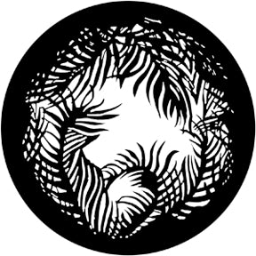 79111 Jungle Vignette  Rosco Stainless Steel Gobo
