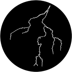 79175 Lightning 6  Rosco Stainless Steel Gobo