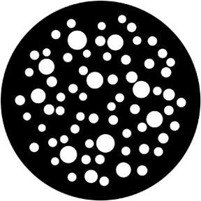 79653 Bubbles Medium - Rosco Standard Steel Gobo