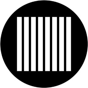 79655 Jail Bars Vertical - Rosco Standard Steel Gobo