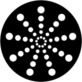 79702 Radial Circles  Rosco Stainless Steel Gobo