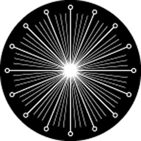 81114 Simple Time - Rosco Colour Glass Gobo