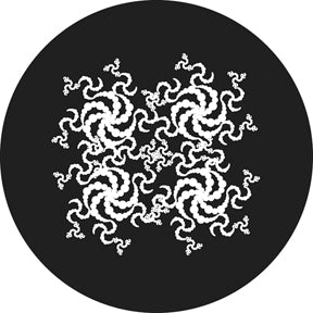 81143 Chinese Fractals - Rosco Colour Glass Gobo