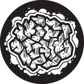 81248 Abstract Graffiti 4 - Rosco Colour Glass Gobo