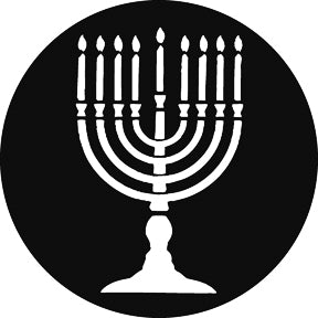 G814 Menorah - Rosco GAM Standard Steel Gobo