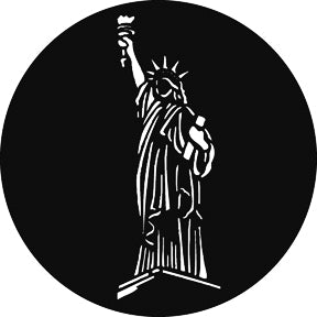 G817 Statue of Liberty - Rosco GAM Standard Steel Gobo