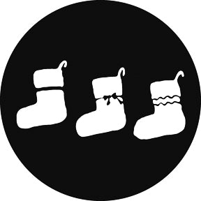 G827 Christmas Stocking - Rosco Standard Steel Gobo