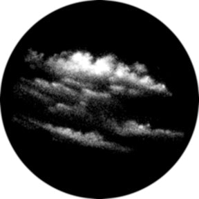 82703 Nimbus Glass - Rosco Glass Gobo B/W - Scene