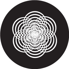 82809 Rounded Star Crop Circle - Rosco Colour Glass Gobo