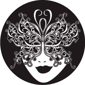 82863 Carnival Butterfly Mardi Gras Mask - Rosco Colour Glass Gobo