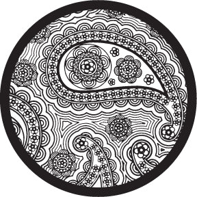 82872 Paisley 1 - Rosco Colour Glass Gobo