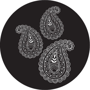82875 Paisley 4 - Rosco Colour Glass Gobo