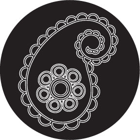 82888 Paisley 16 - Rosco Colour Glass Gobo
