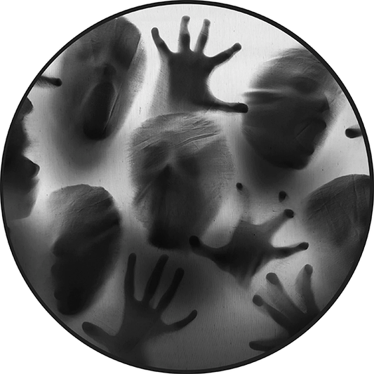 82929 Moaning Faces - Rosco Colour Glass Gobo