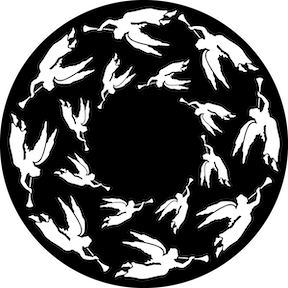 82944 Angels Rotating - Rosco Colour Glass Gobo