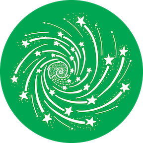 82945 Catherine Wheel Green - Rosco Colour Glass Gobo