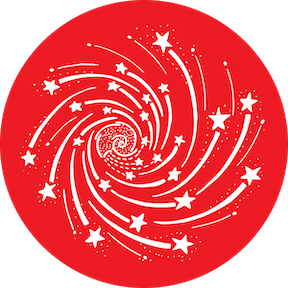 82946 Catherine Wheel Red - Rosco Colour Glass Gobo
