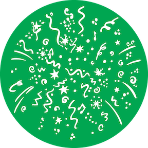 82949 Celebration Green - Rosco Colour Glass Gobo