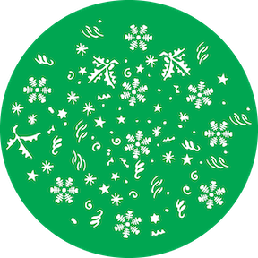 82953 Winter Party Green - Rosco Colour Glass Gobo