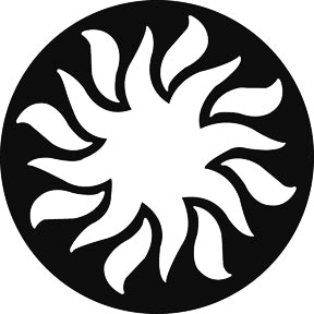 G836 Pinwheel 5 - Rosco GAM Standard Steel Gobo