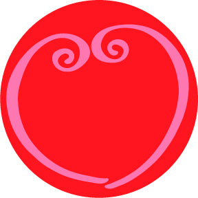 83659 Framed Heart - Rosco Colour Glass Gobo