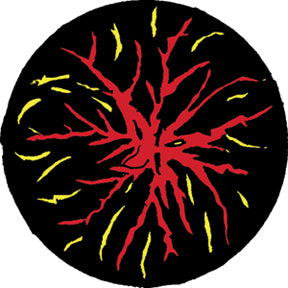 84415 Kinetic Burst - Rosco Colour Glass Gobo