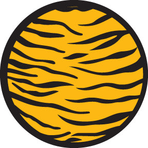 84433 2 Color Tiger Print - Rosco Colour Glass Gobo
