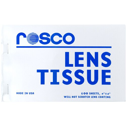 7204 Rosco Lens Cleaner Tissue Pad 100 Sheets