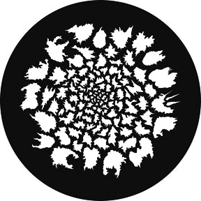 G857 Graduated Breakup - Rosco GAM Standard Steel Gobo