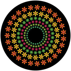 86647 Flower Power - Rosco Colour Glass Gobo