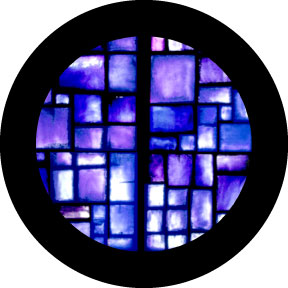 86756 Indigo Square Breakup - Rosco Colour Glass Gobo