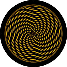 86760 3D Swirl - Rosco Colour Glass Gobo