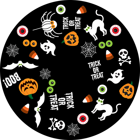 86799 Halloween Party Time Rotating - Rosco Colour Glass Gobo