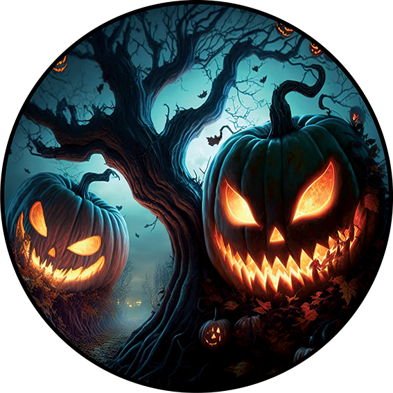86802 Chuckie Pumpkin Patch - Rosco Colour Glass Gobo