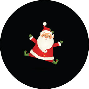 86820 Jumping Santa - Rosco Colour Glass Gobo
