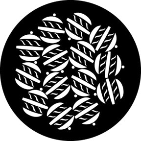 G875 LG Ornament Breakup - Rosco GAM Standard Steel Gobo