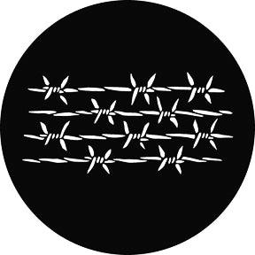 G883 Barbed Wire - Rosco Standard Steel Gobo